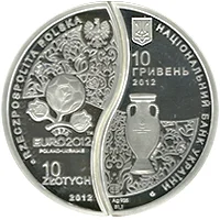 УЄФА. Євро 2012. Україна-Польща (набір з двох монет, які складаються в коло діаметром 50 мм)